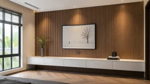Bề mặt tấm ốp lam sóng nhựa 3D trang trí tường và hỗ trợ tán âm, lam sóng nhựa giảm tiếng vang có tốt không
