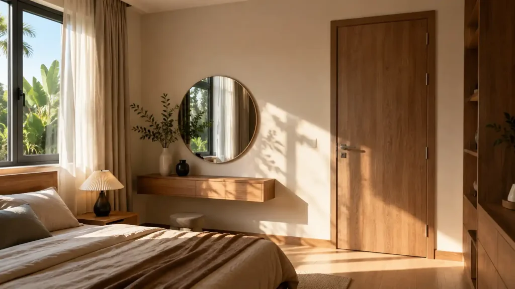 Cửa nhựa composite Mivi cho phòng ngủ Cần Thơ hoàn thiện sang trọng