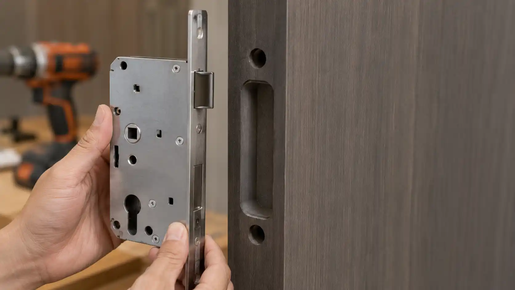 Kích thước ruột khóa vân tay chuẩn để lắp cửa nhựa composite