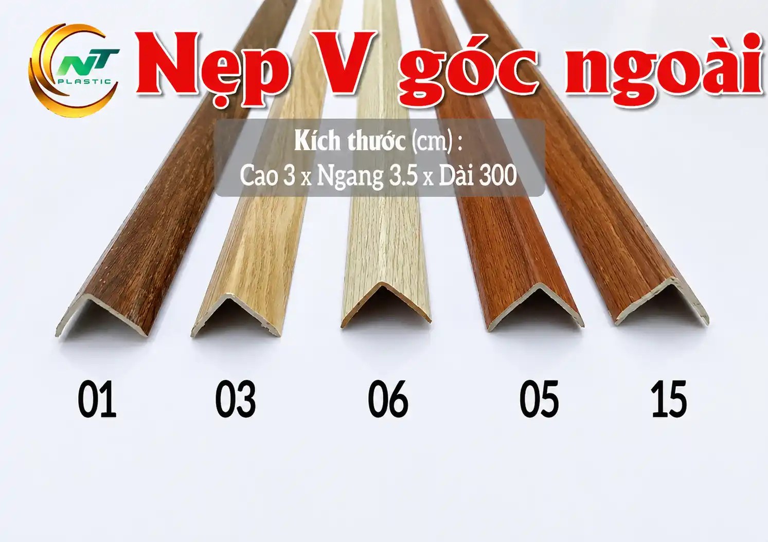 ảnh thật nẹp v góc ngoài phân loại các dòng phụ kiện nẹp ốp tường