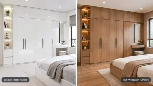 So sánh tấm nhựa Ecoplast và gỗ MDF trong thi công nội thất hiện đại