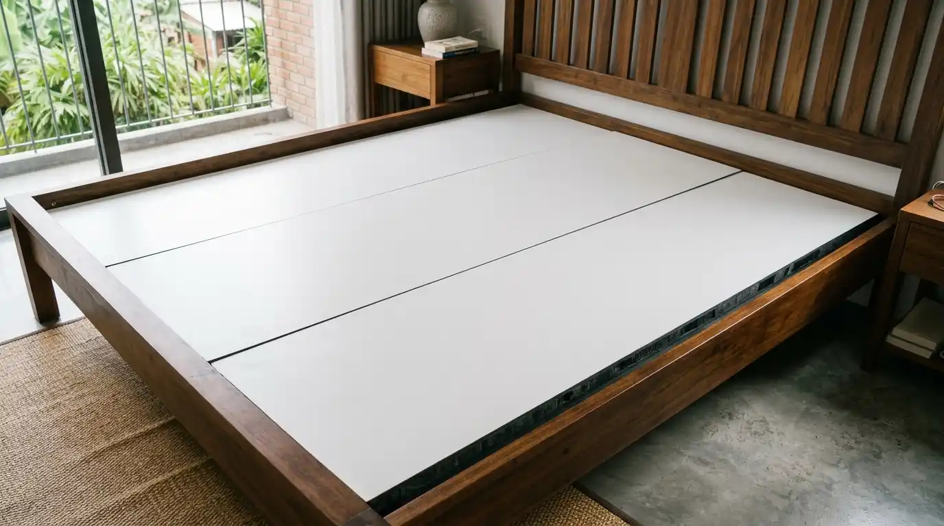 Vạt giường làm từ tấm nhựa đặc than tre phẳng dầy chịu tải trọng nệm nặng