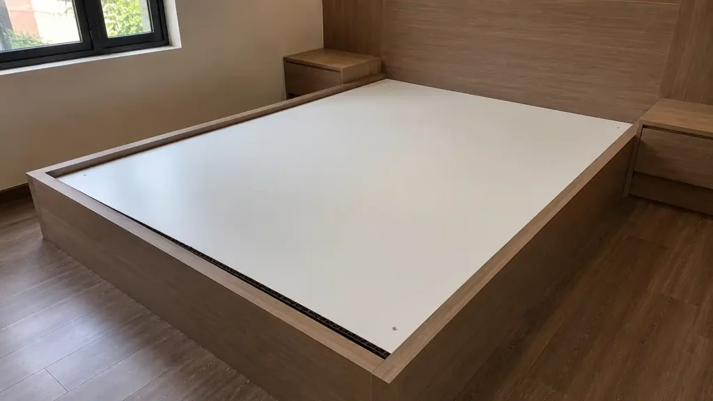 Tấm vạt giường nhựa than tre tại Cần Thơ lót lòng khung giường phòng ngủ