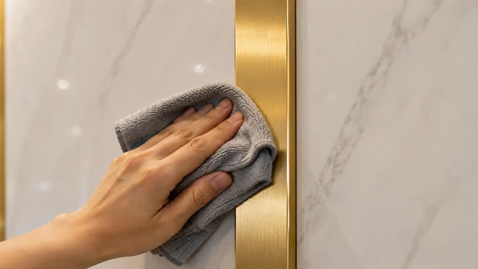 Vệ sinh phào nẹp trang trí đúng cách bằng khăn mềm