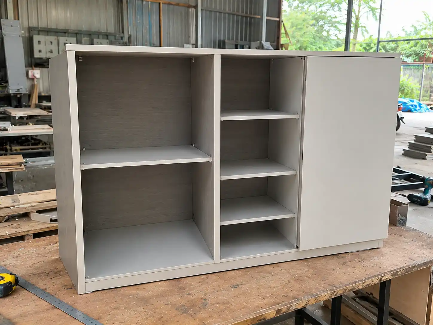 Các vị trí tấm nhựa trong một bộ tủ nội thất