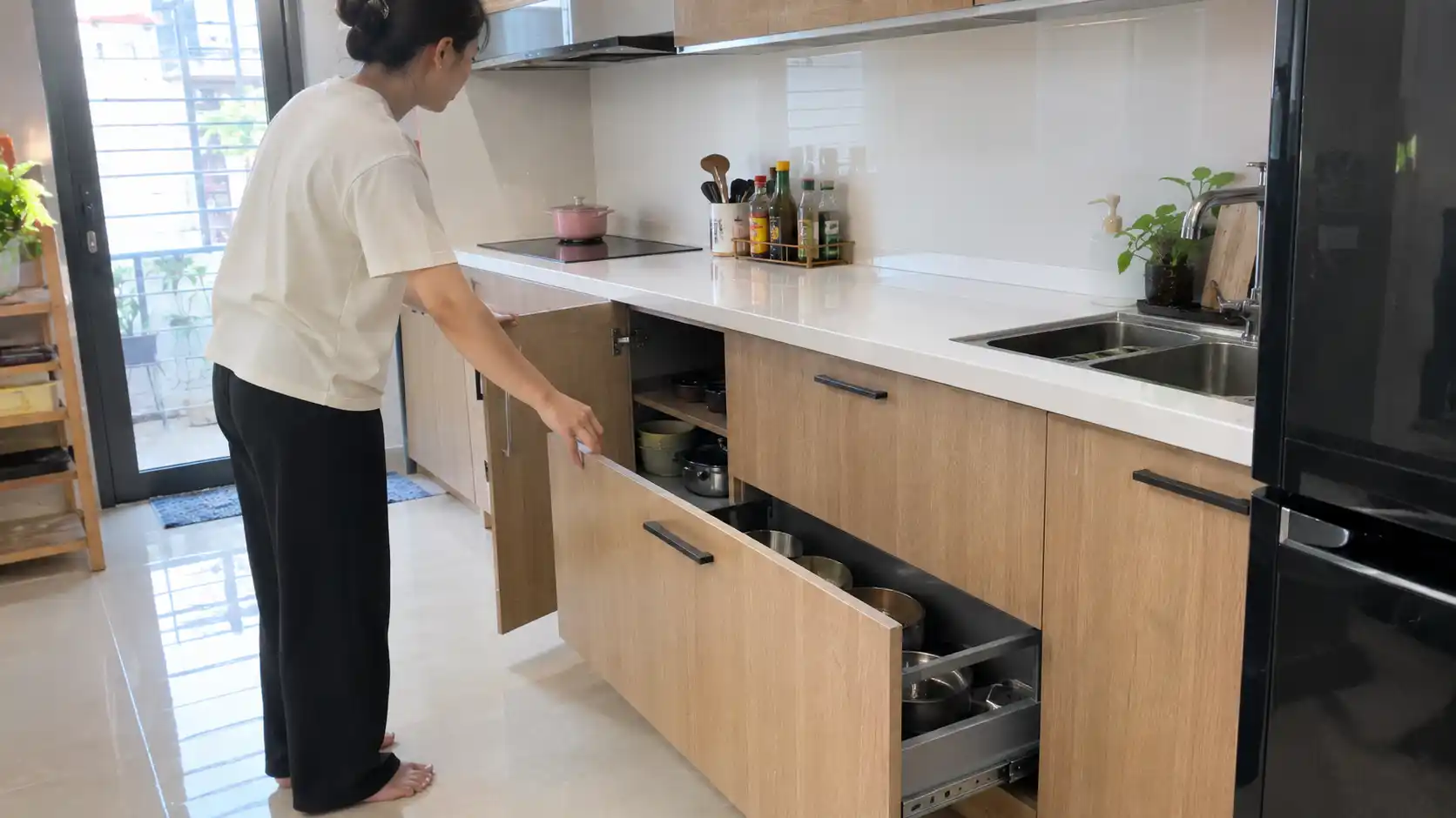 Cánh tủ và ngăn kéo trong quá trình sử dụng