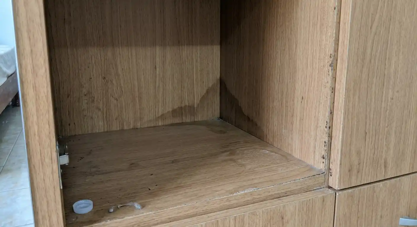Kiểm tra vị trí tủ quần áo bị ẩm mốc