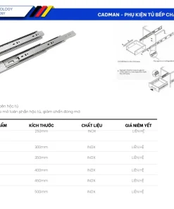 Ray Bi 3 Cấp Giảm Chấn Inox