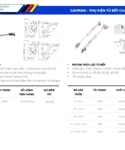 Tay Nâng Cánh Đơn & Piston Thủy Lực