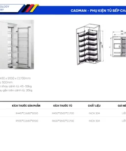 Tủ Đồ Khô Inox Dạng Nan Dẹt Inox 304