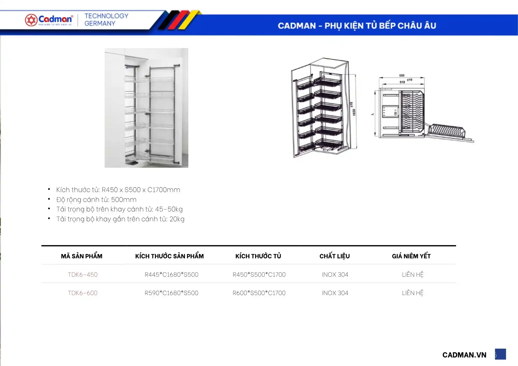 tu-do-kho-6-tang-thong-so-kich-thuoc Tủ Đồ Khô Inox Dạng Nan Dẹt Inox 304