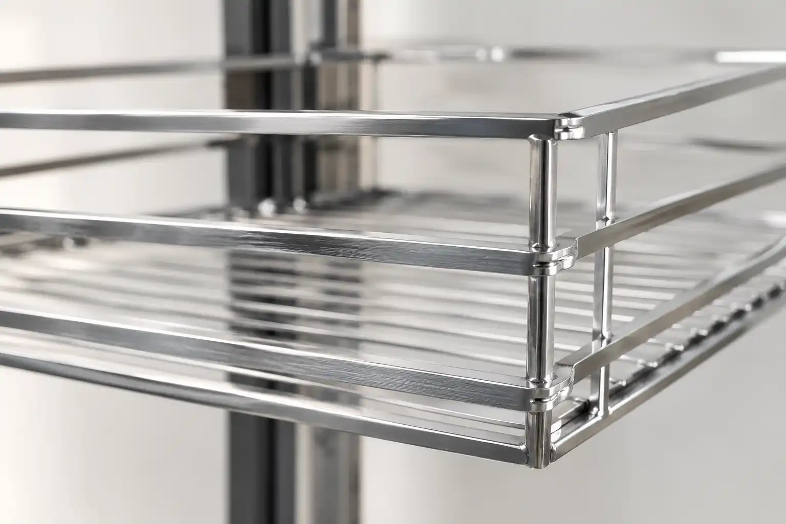 Cận cảnh nan dẹt Inox 304 của tủ đồ khô Cadman