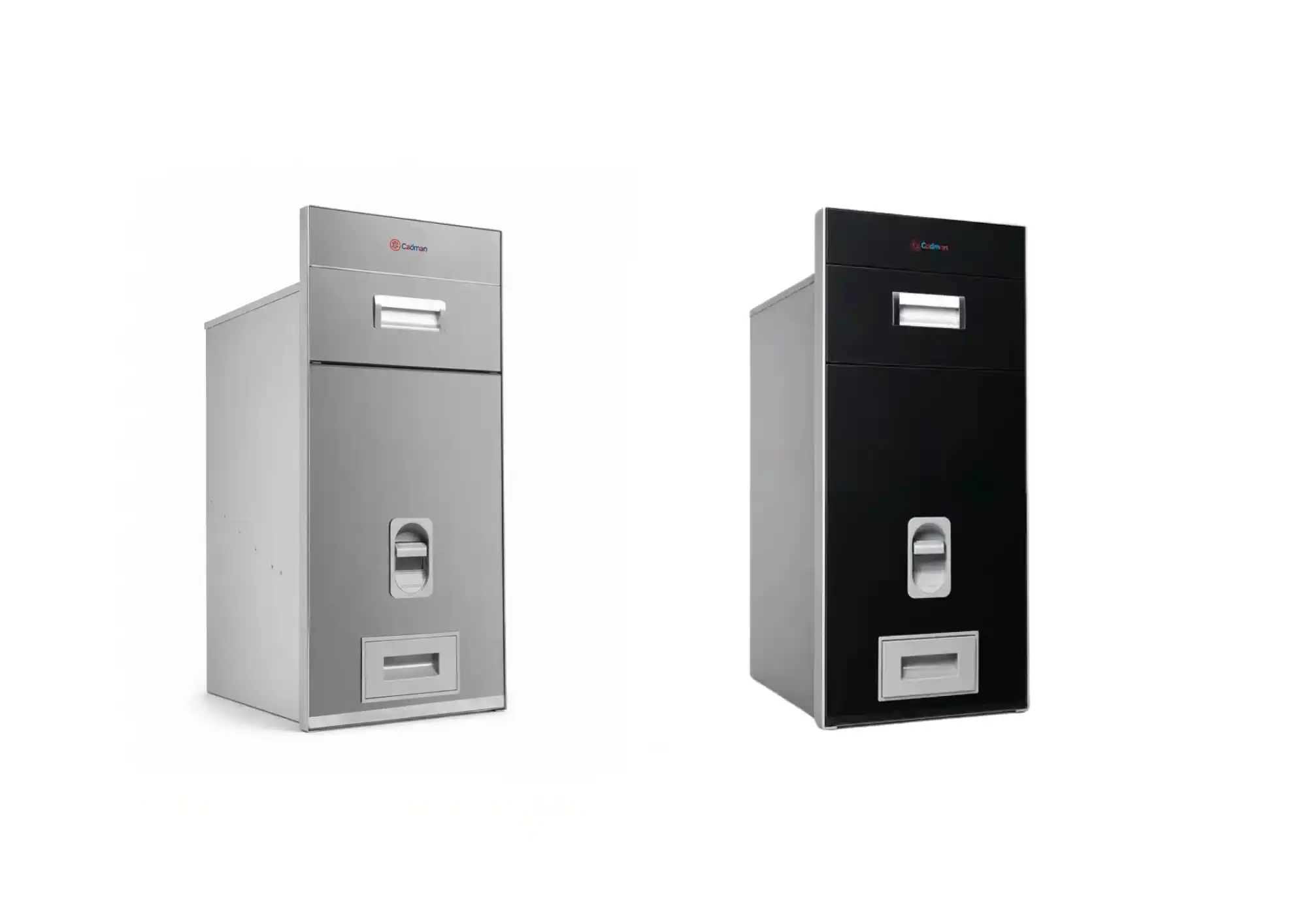 Hai phiên bản chất liệu Hợp kim và Inox 304 của thùng gạo mặt gương Cadman