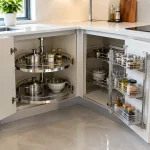 Mâm xoay hay giá góc liên hoàn cho tủ bếp góc