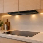 Máy hút mùi âm tủ Cadman dạng kéo rút lắp giấu gọn gàng dưới đáy tủ bếp trên hiện đại