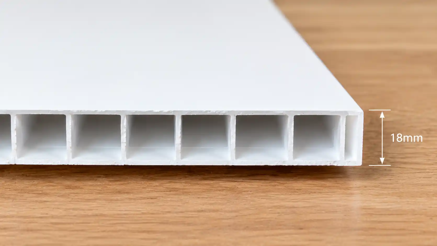 Tính toán kích thước lọt lòng giá bát khi dùng ván nhựa Ecostar 18mm.