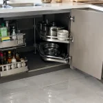 Trọn bộ phụ kiện tủ bếp dưới thông minh Cadman inox 304., phụ kiện tủ bếp dưới gồm những gì